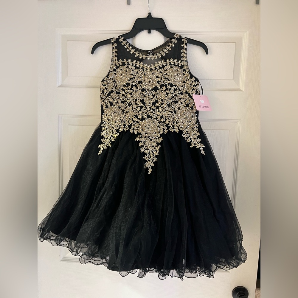 Black & Gold Formal Dress